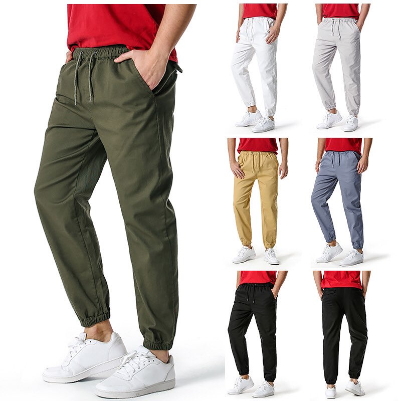 Quần jogger Dài kaki Vải Cotton Co Giãn Hàng VNXK Cao Cấp Form Slim Fit