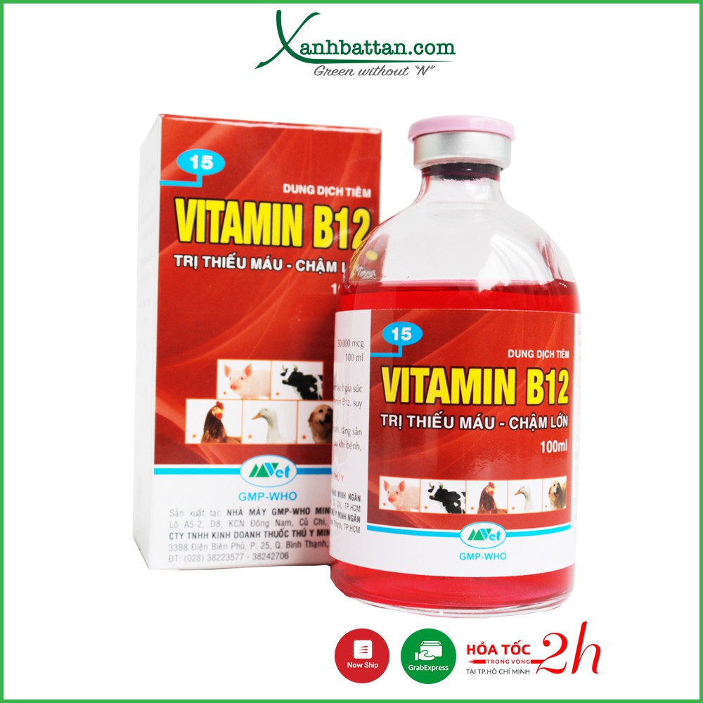 Vitamin B12 Giải Độc Cây Trồng - Phong Lan - Hoa Kiểng Chai 100 ml