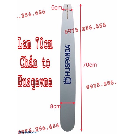 Lam 70Cm Chân To Husqavma Phụ tùng máy cưa phụ tùng Hùng Lỳ