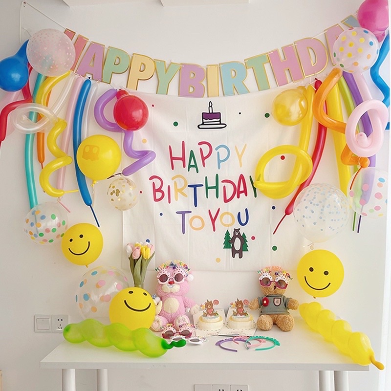 Dây cờ treo sinh nhật chữ HAPPY BIRTHDAY Hàn Quốc