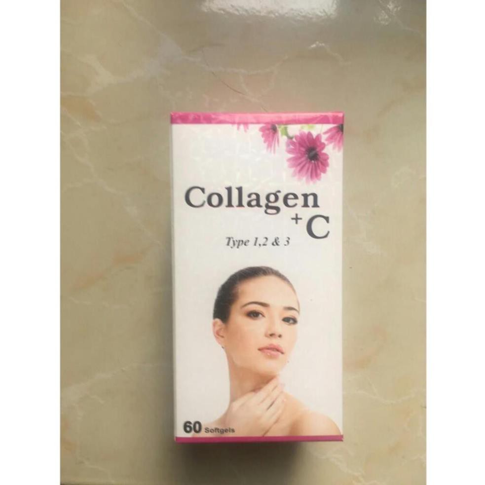 Collagen + C ĐẸP DA, SÁNG DA, LÀM MỊN DA,  MỜ THÂM, CHỐNG LÃO HÓA da HỘP 60 VIÊN | BigBuy360 - bigbuy360.vn