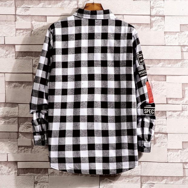 Áo khoác sơ mi caro nam phong cách Hàn 02 | BigBuy360 - bigbuy360.vn