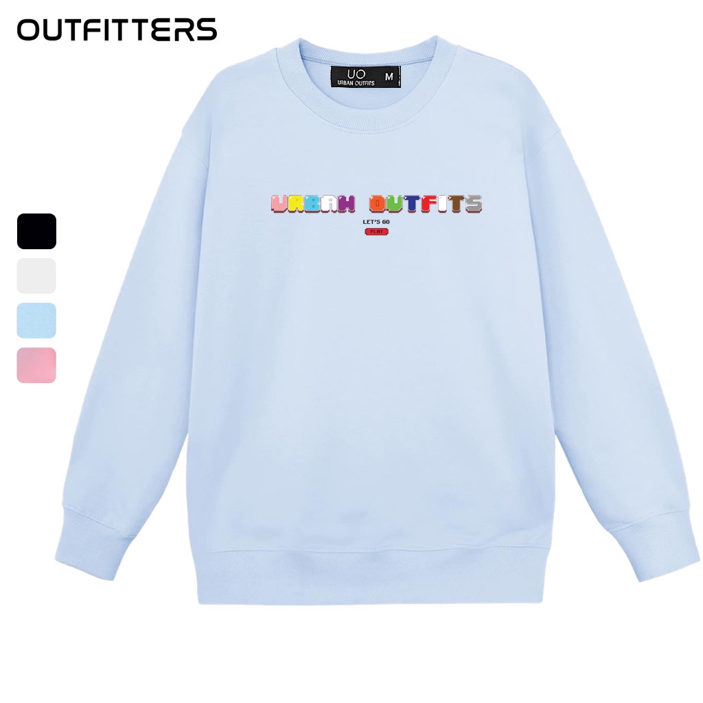 Áo Sweater Form Rộng Nữ Nam  Outfitters Kiểu Trơn SWO40 Thun Cotton Nỉ 4 Chiều Local Brand