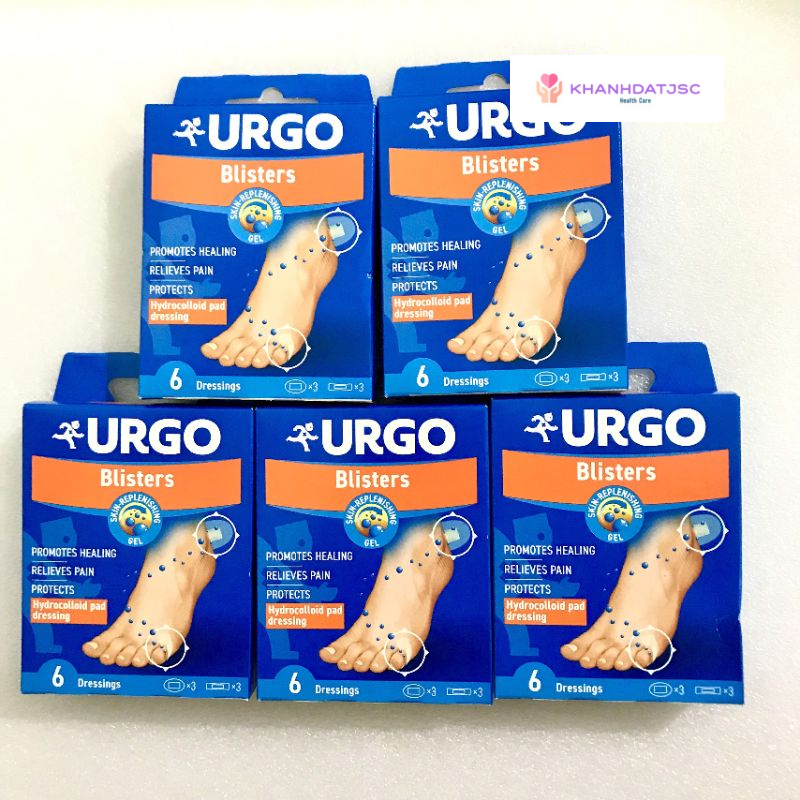 Băng cá nhân Urgo Hydrocolloid Pad Dressing giảm phồng rộp chân