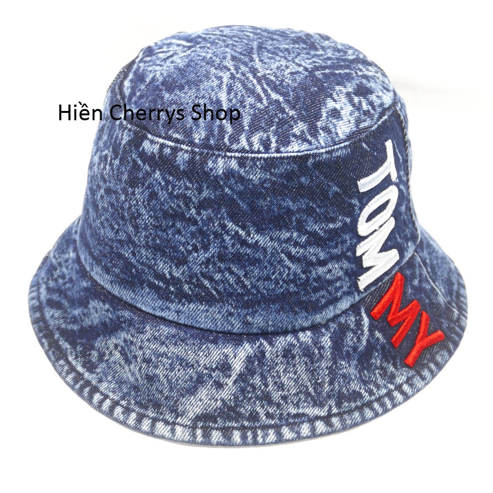Mũ Bucket Vành Cụp ❤️ Nón Jean Tai Bèo Cao Cấp Kiểu Thêu Chữ Phong Cách Hàn Quốc Hot trend 2022