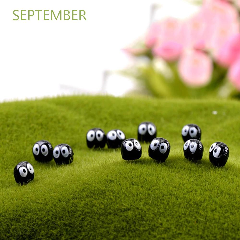 Set 10 Mô Hình Đồ Chơi Nhân Vật Hoạt Hình Totoro 1.5cm Bằng Pvc Màu Đen