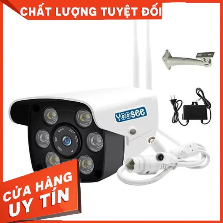 Camera IP Wifi Trong nhà Ngoài trời Yoosee - 2 Râu FullHD 1080P 6 LED trợ sáng đàm thoại 2 chiều - hàng chất lượng,