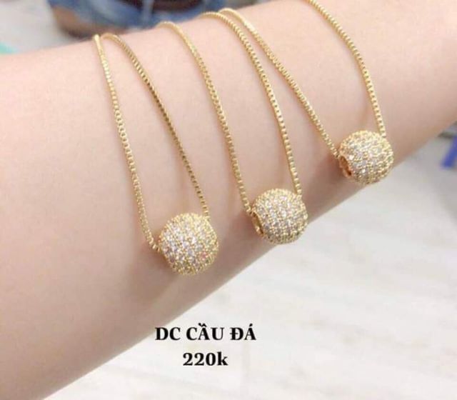 Dây chuyền mạ vàng non 18k