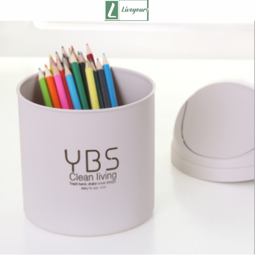 Thùng Rác Mini Để Bàn Làm Việc, Bàn Học Cực Dễ Thương - Thùng Rác Mini Có Nắp Đậy Tiện Lợi | BigBuy360 - bigbuy360.vn