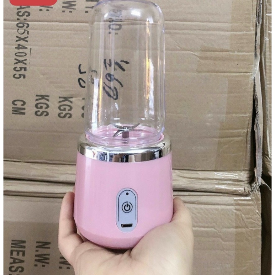 Máy xay sinh tố cầm tay mini sạc pin , Máy say sinh tố cầm tay đa năng mini 300ml