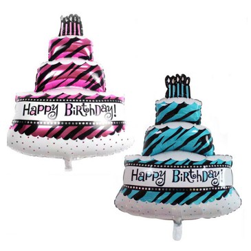 Bong bóng hình size 38/55cm BÁNH SINH NHẬT BÁNH CUPCAKE trang trí sinh nhật Phụ kiện trang trí sinh nhật happy birthday