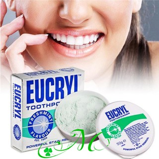 Bột làm trắng răng EUCRYL - Giúp làm trắng răng tự nhiên, nhập khẩu chính hãng từ Anh - Hộp 50g