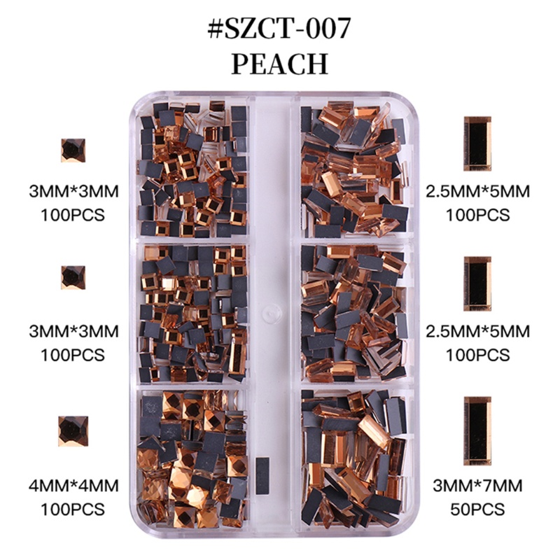 Hạt Đá Nhiều Màu Sắc Đính Móng Tay 3D DIY