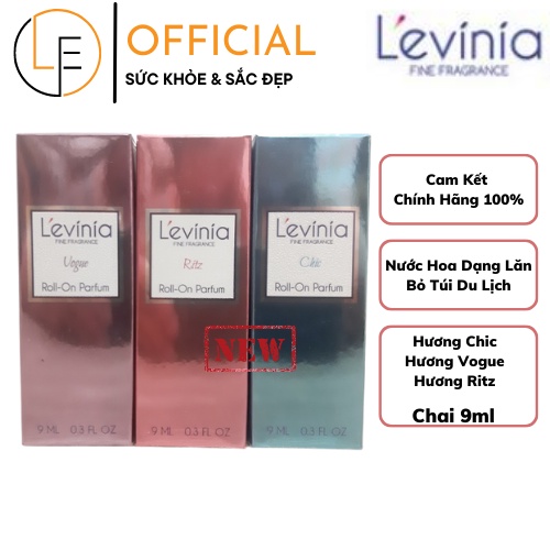 [Mẫu Mới] Nước Hoa Cao Cấp Dạng Lăn L'evinia (Levinia) 9ml