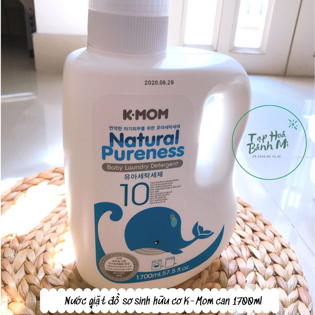 Nước giặt đồ sơ sinh hữu cơ K-Mom (can và túi)