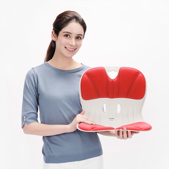 Ghế chống gù điều chỉnh tư thế ngồi Curble chair Wider đỏ made in Korea 100% CHÍNH HÃNG ABLUE HÀN QUỐC