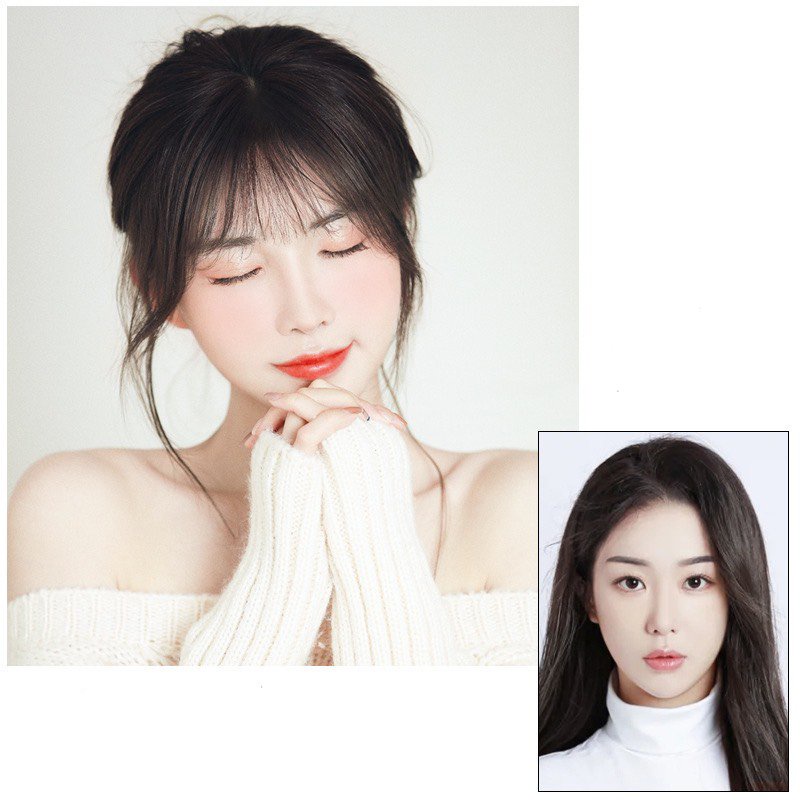 Tóc mái giả Bivota mái thưa giả phong cách Hàn Quốc siêu đẹp TO24