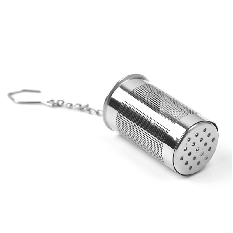 Dụng cụ lọc trà hình trụ bằng thép không gỉ đa năng cho gia đình