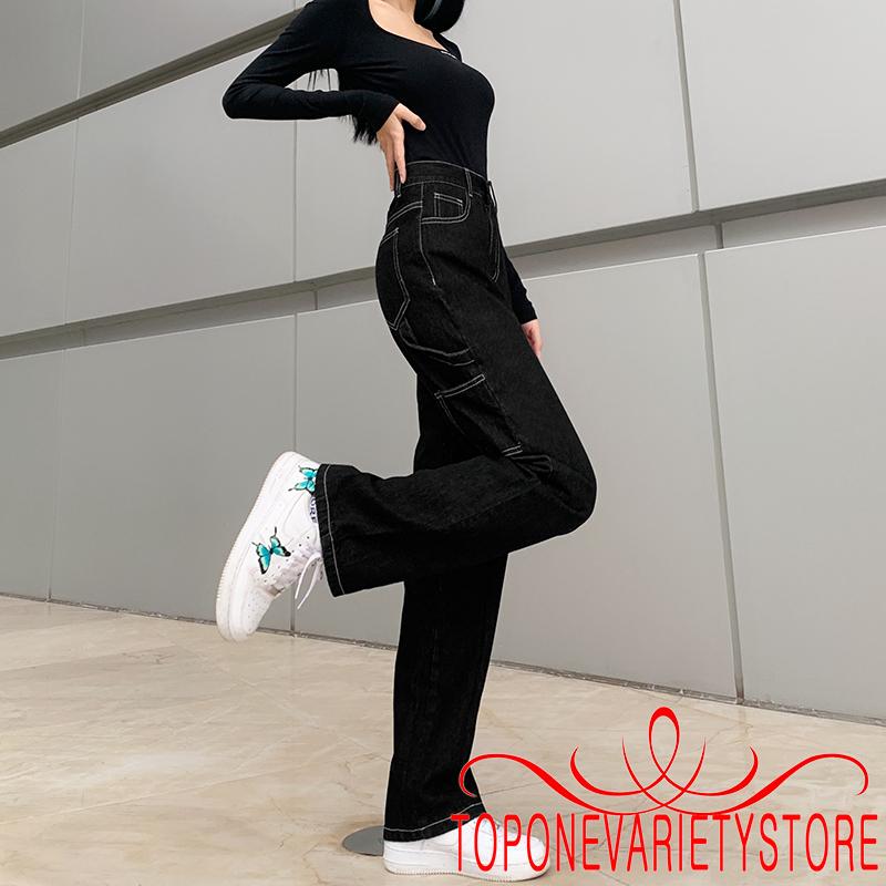 Quần Jeans Dài Ống Rộng Thời Trang Dành Cho Nữ | BigBuy360 - bigbuy360.vn