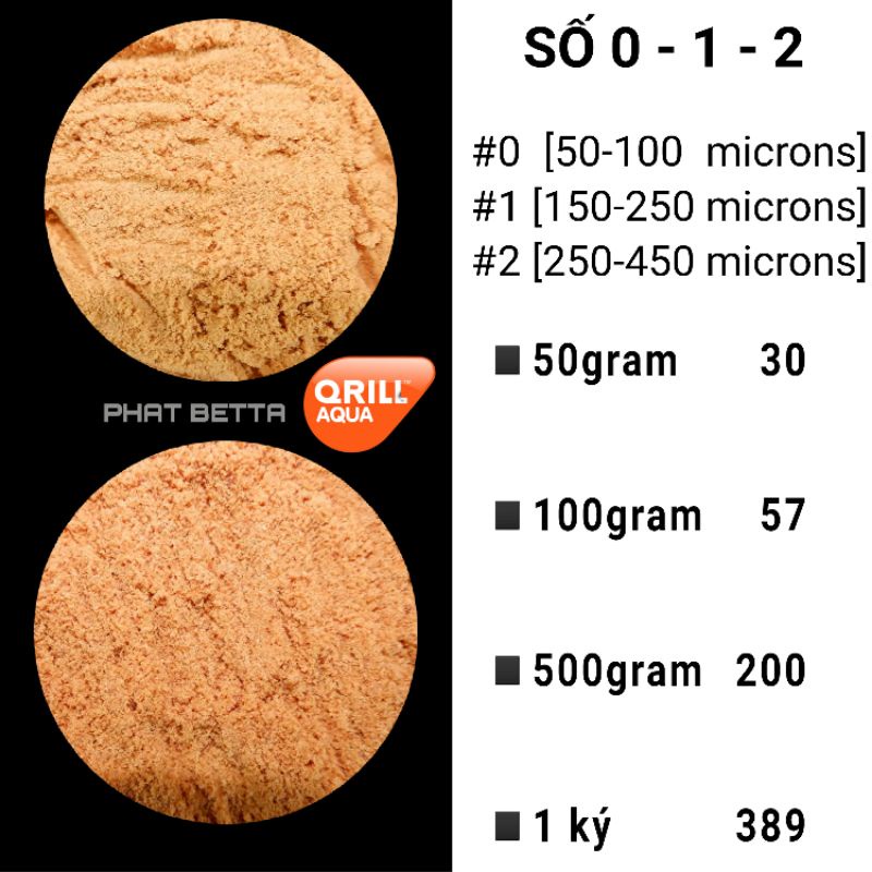 KRILL MEAL-BỘT KRILL CHO ĂN TRỰC TIẾP HOẶC LÀM NGUYÊN LIỆU CAO CẤP TRỘN THỨC ĂN LÊN MÀU CÁ CẢNH
