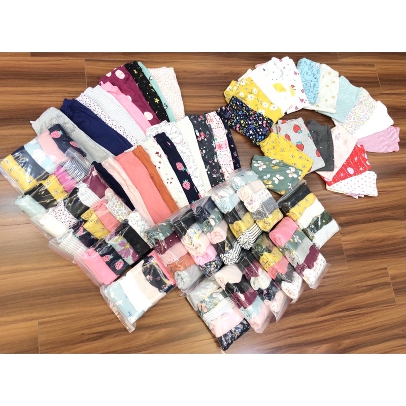 Set 5 quần legging bé gái xuất dư