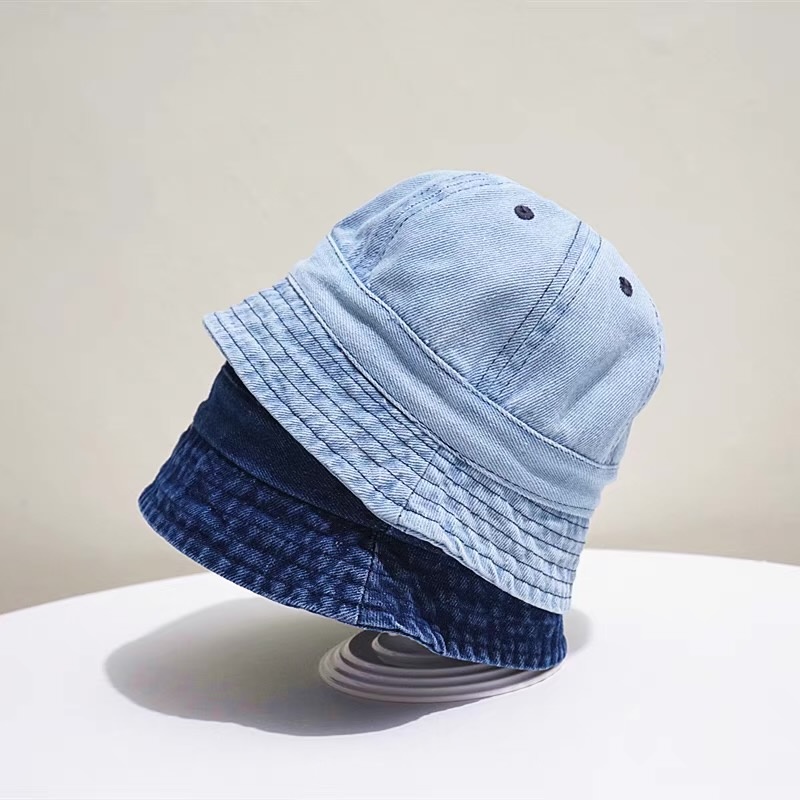 Nón Tai Bèo Denim Chống Nắng Phong Cách Cao Bồi Thời Trang Mùa Thu Cho Bé Trai Và Gái