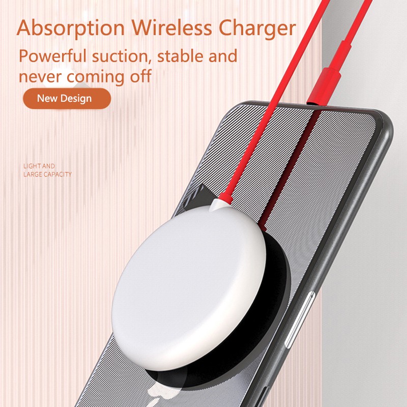Spider suction cup wireless charger, suitable for iPhone 11 XR XS Max portable fast wireless charging pad, suitable for Samsung Note 9 20 S9 +, suction cup wireless charging and playing games