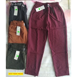 Quần baggy vải đũi lụa dáng dài