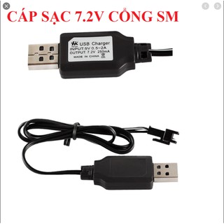 Sạc Pin usb 7.2v 250ma – Sạc pin xe địa hình điều khiển từ xa