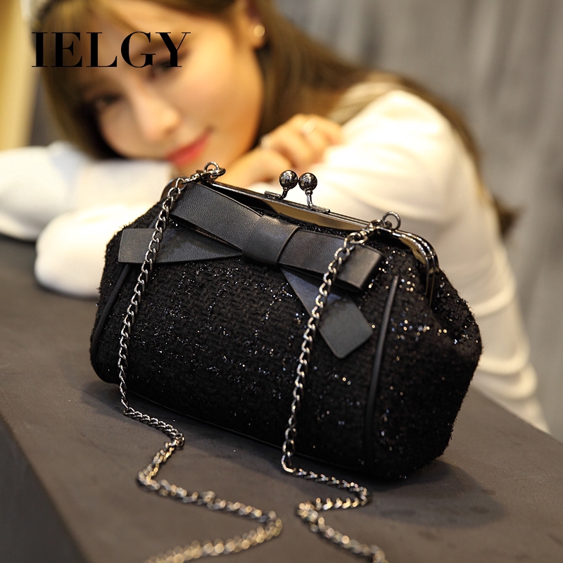 Túi đeo vai IELGY có dây đeo dạng xích cao cấp thời trang dành cho nữ