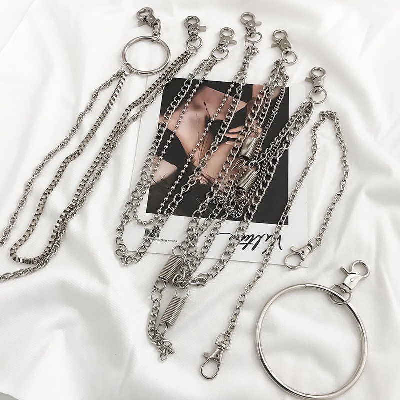 CHAIN XÍCH TREO QUẦN TÚI bán rời - Xích cài phối phụ kiện quần áo nam nữ cá tính Siêu COOL Sim sim shop
