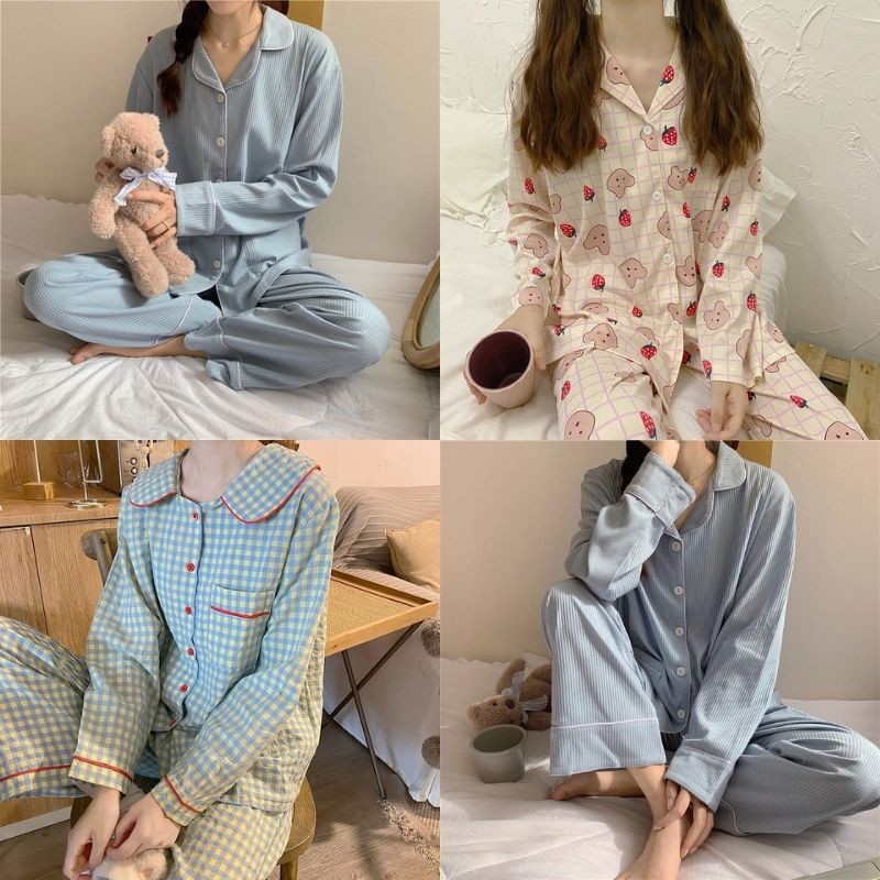 Đồ Bộ Pijama Chất Thô Hàn Mềm Mại Guu DN98 | BigBuy360 - bigbuy360.vn