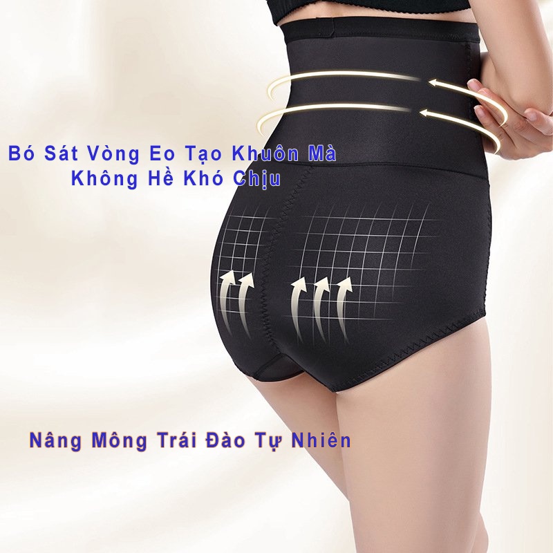 Quần lót nữ gen nịt bụng định hình giảm mỡ bụng sau sinh, quần lót chống cuộn nâng mông, giảm eo, định hình vóc dáng