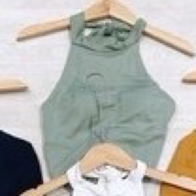 Áo Yếm Thun Hở Lưng Đồ Đi Biển Nữ Có Kèm Mút Đệm Độn Ngực Cột Buộc Dây Sau Lưng Sát Nách Sexy Trắng Đen Xanh Cam Vàng | BigBuy360 - bigbuy360.vn