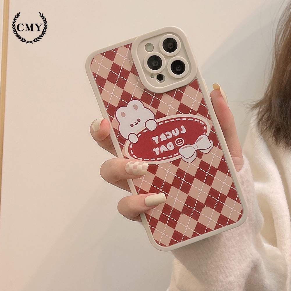 ốp iphone 11 Ốp điện thoại TPU họa tiết caro cho iPhone 11 Pro Max X Xr Xs Max 7 8 Plus Se 2020 12 pro max 12 mini 13 pro max 13 mini