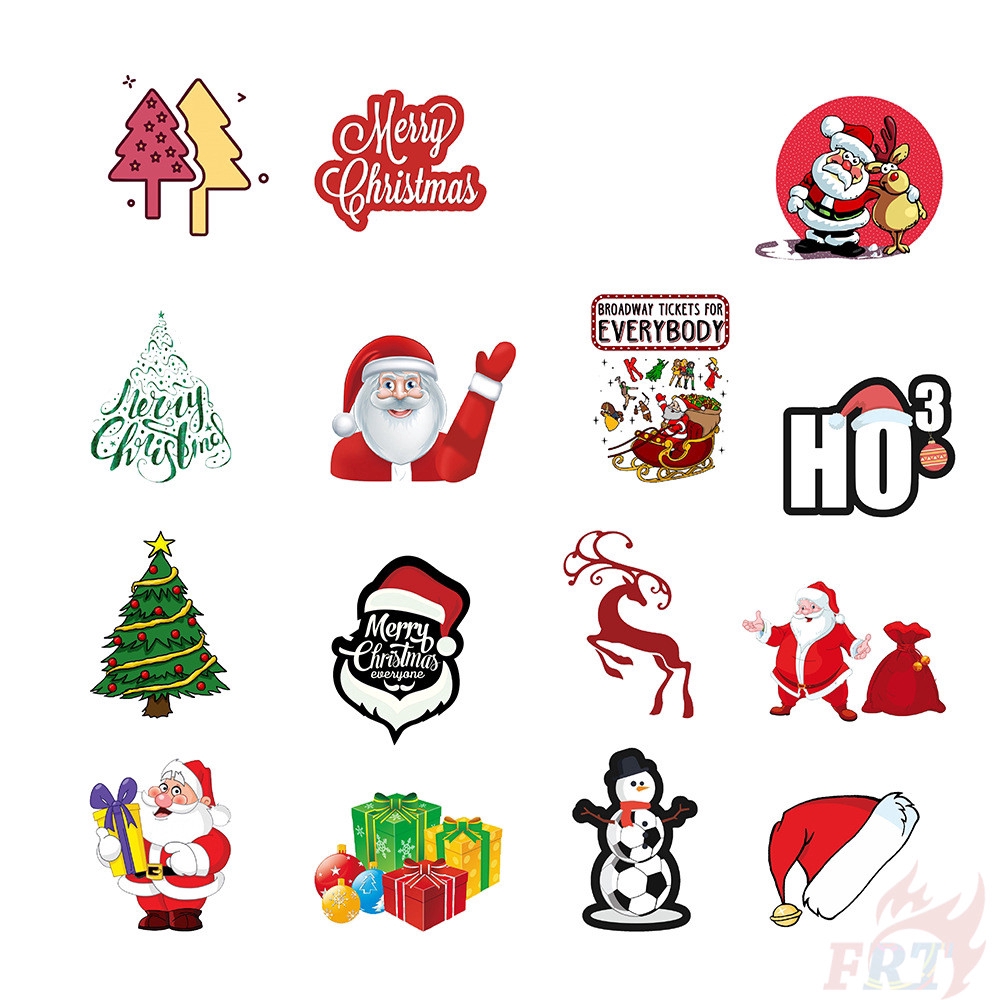 ❉ Merry Christmas - Series 02 Happy Festival Stickers ❉ 50Pcs/Set Waterproof DIY Fashion Doodle Decals Stickers