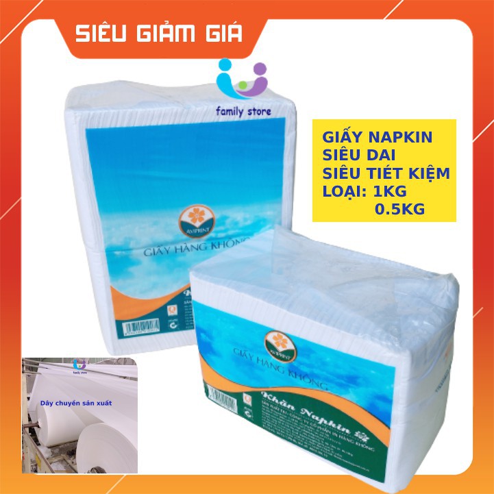 GIẤY ĂN NAPKIN DAI MỊN SIÊU TIẾT KIỆM (BỊCH 1KG)