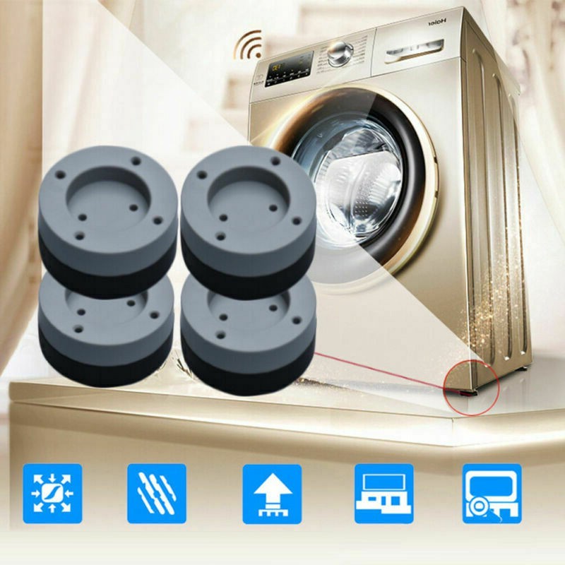 SET 4 MIẾNG ĐẾ CHỐNG RUNG MÁY GIẶT CHẤT LIỆU SILICON ĐÀN HỒI SIÊU BỀN