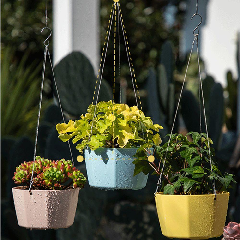 Chậu Trồng Cây 24 Ngăn Có Lỗ Thoát Nước Và Dây Xích Treo Trang Trí Nhà Cửa / Sân Vườn