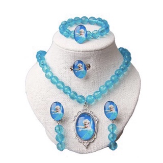 Set phụ kiện trang sức cho bé hình elsa, ngựa pony - đồ chơi vòng cổ vòng tay bé gái, vòng cổ elsa, vòng cổ pony