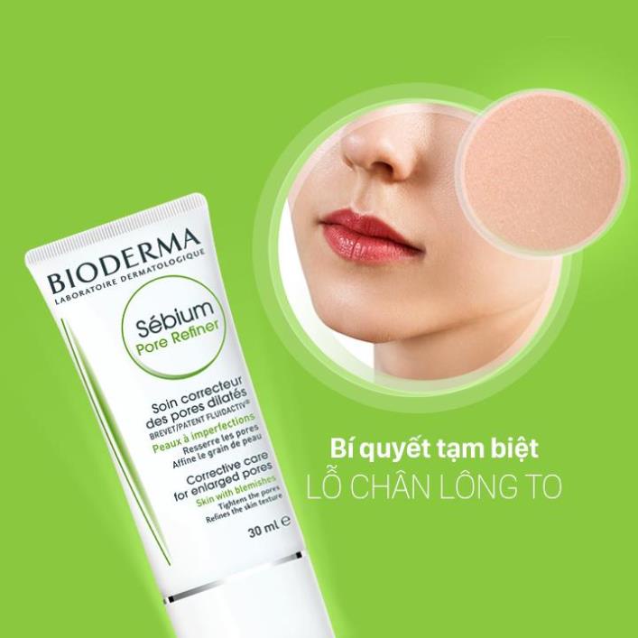 Kem Dưỡng Bioderma Sebium Pore Refiner 30ml Giúp Se Khít Lỗ Chân Lông, Giảm Bóng Nhờn