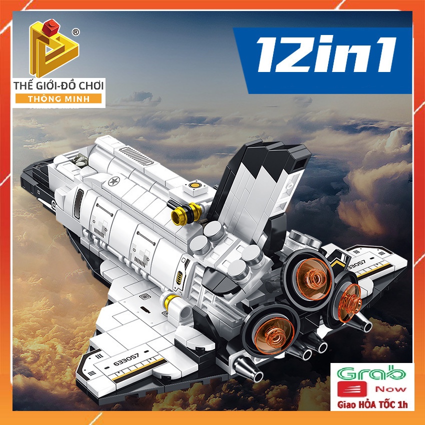 Bộ đồ chơi xếp hình Lego siêu cấp tàu vũ trụ 12in1