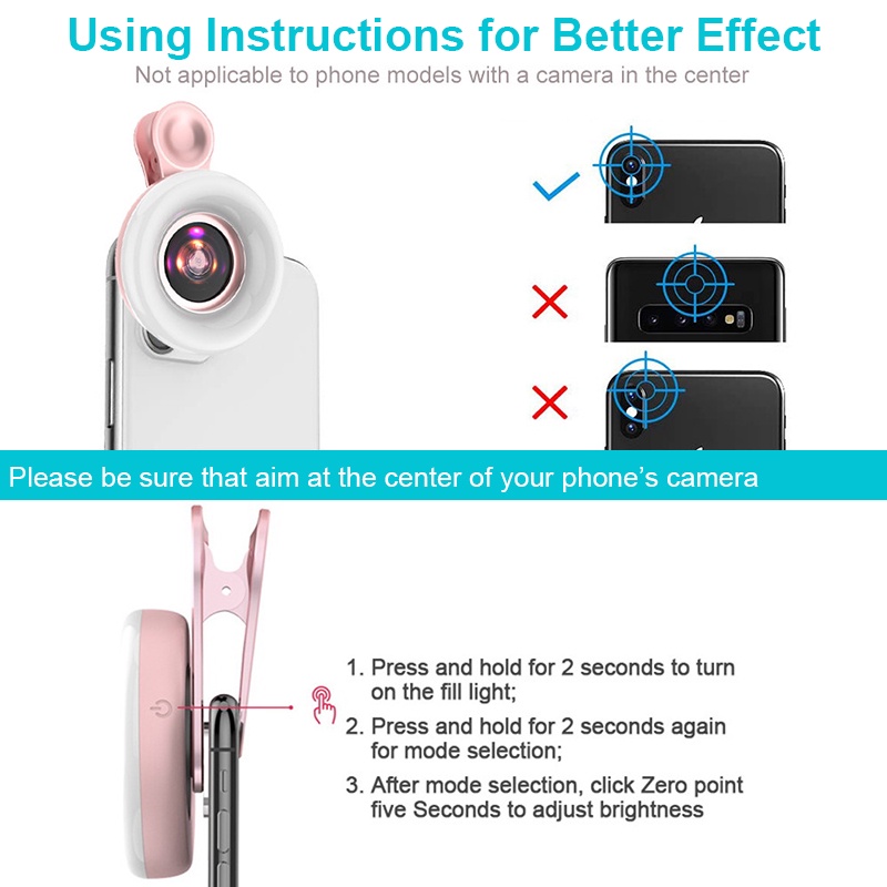 Đèn LED Kẹp Điện Thoại Chụp Ảnh Selfie 15X Chuyên Dụng