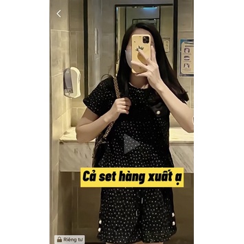 1705SAV- SET áo và chân váy đen