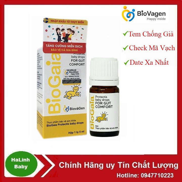 [Chính Hãng] BioGaia Protectis Drops - Men vi sinh nhập khẩu chính hãng từ Thuỵ Điển.