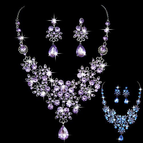 [Hàng Có Sẵn] Bộ Dây Chuyền + Bông Tai Bằng Acrylic Sang Trọng Cho Nữ