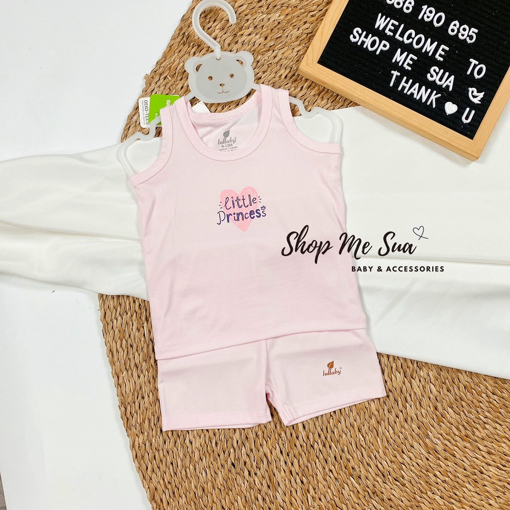 LULLABY Bộ Ba Lỗ Petit Mềm Mại Cho Da Bé 6kg-17kg