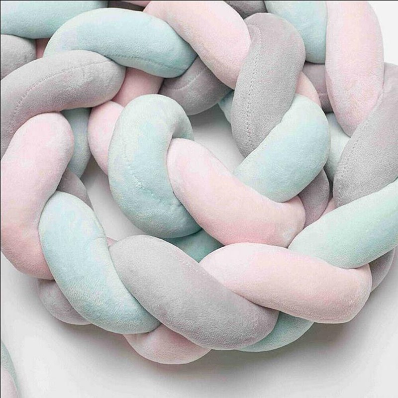 {Tra*COD}3.5M Length of baby nests Head guard Knot cushion Bed Baby cot THRO