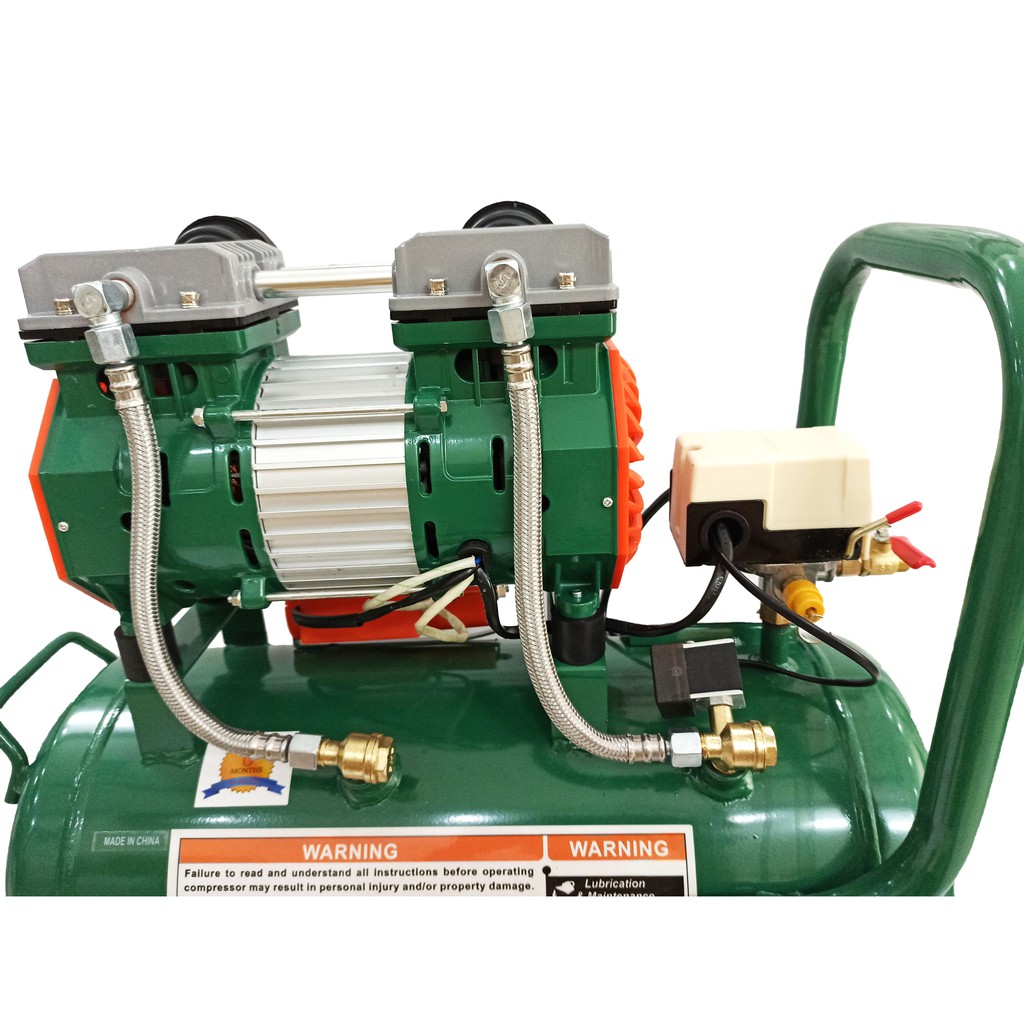 Máy nén khí gia tốc NAKAWA NK25.30, Máy chạy không dầu, Công suất 2.5HP, Bình 30L, Lên hơi siêu nhanh, Hàng chính hãng