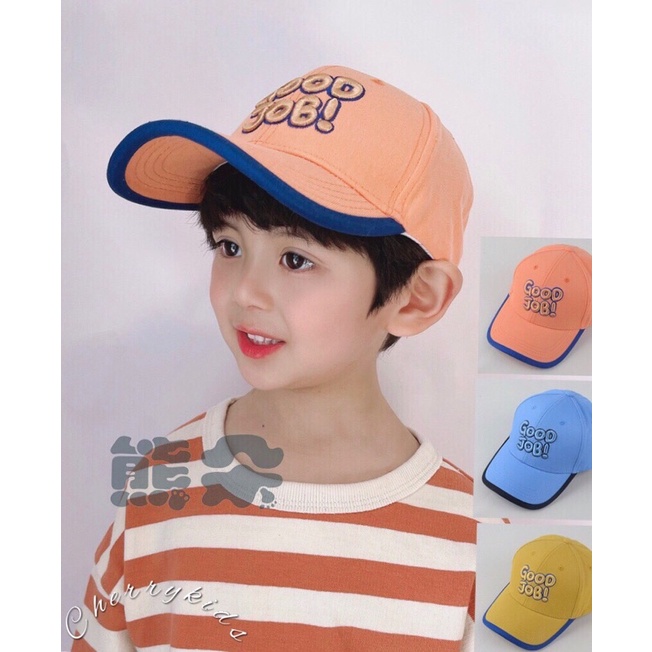 Mũ lưỡi trai cho bé chữ Good Job từ 3-7 tuổi